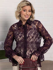 Блуза Изысканная (фиолетовая) Б15244-45М LT Collection