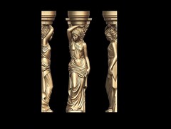 Силиконовый молд № 2011 Кариатиды 2 шт