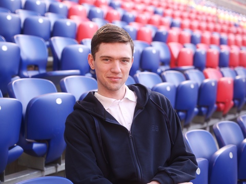 Зип толстовка синяя ES