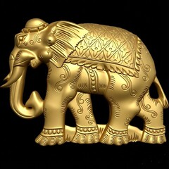 Силиконовый молд № 323 Слон большой левый