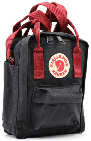 Картинка сумка для документов Fjallraven Kanken Sling 550-326 Black-Ox Red - 3