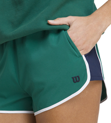 Женские теннисные шорты Wilson Heir Unlined Short - field green