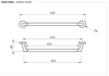 Remer GS40BO Полотенцедержатель 40 см Remer Guest GS40BO, белый матовый