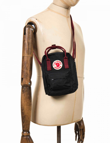 Картинка сумка для документов Fjallraven Kanken Sling 550-326 Black-Ox Red - 4
