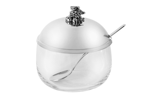 Вазочка для джема 9см Regent Винтаж серебристая