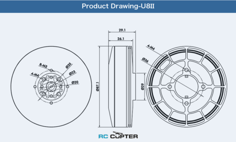 T-Motor U8 II KV100