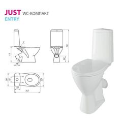 Компакт cersanit JUST 031 3/6 TPL