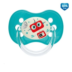 Соска-пустышка силиконовая симметричн. 6-18 мес. Космос (стандарт)