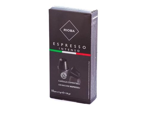 Кофе в капсулах Rioba Espresso Intenso, 10 капсул для кофемашин Nespresso