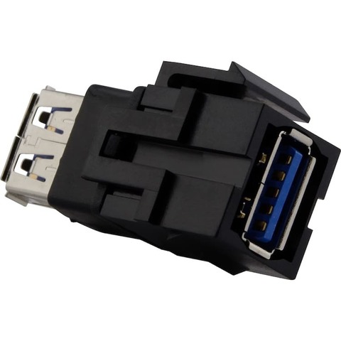 Разъём USB 3.0 Keystone для установки на суппорт. Merten. MTN4582-0001