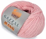 Пряжа Gazzal Jeans 1116 нежно-розовый