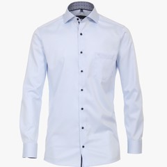 Сорочка мужская Casamoda Modern Fit 303524000-102 из голубого твила с отделкой