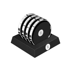 Набор подставок под стаканы El Casco Chrome