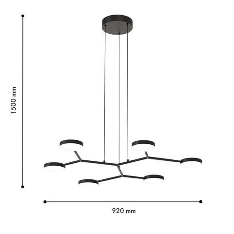 Подвесная светодиодная люстра Favourite Vogaro 4632-6P