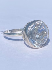 Горный хрусталь 535  (кольцо из серебра)