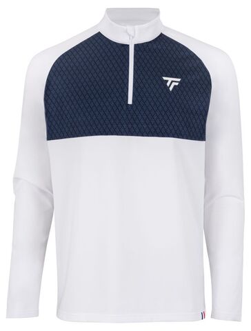 Теннисная футболка Tecnifibre Thermo Zipper Longsleeves - white