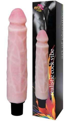 Вибратор Realistic Cock Vibe телесного цвета - 25,5 см. - Erowoman-Eroman EROWOMAN-EROMAN EE-10057