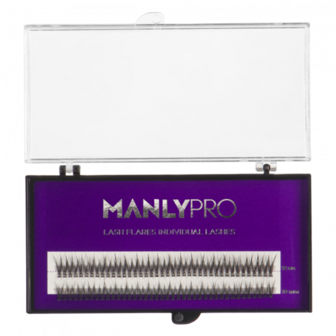 Manly PRO (Ласточка) Набор ресниц в пучках шелк 10, 12 мм