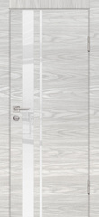 Дверь P-16 / Цвет Дуб скай бежевый / белоснежный лакобель / Двери PROFILO PORTE