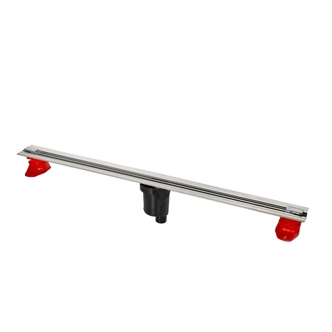 Желоб BERGES водосток SUPER Slim 1000, матовый хром, S-сифон D50/105 H50 вертикальный