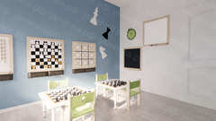 Шахматная детская комната