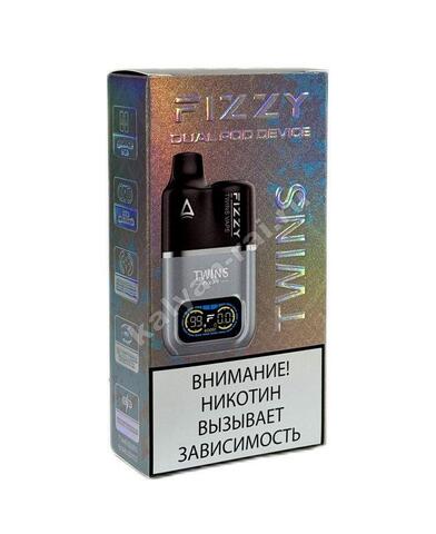 Устройство Fizzy Twins Dual POD 9000 затяжек - Стальной