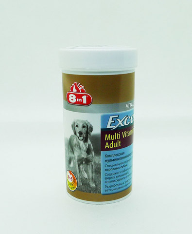 Excel Multi Vitamin Adult 8in1 Мультивитамины для взрослых собак 70таб