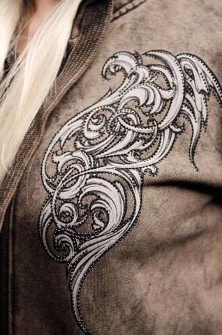 Affliction | Худи женское LOVINGTON AW21357 принт спереди