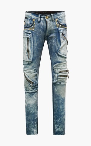 The Saints Sinphony | Джинсы мужские MILITARY POCKETING MEDUIM BLUE JEAN TSG450 перед