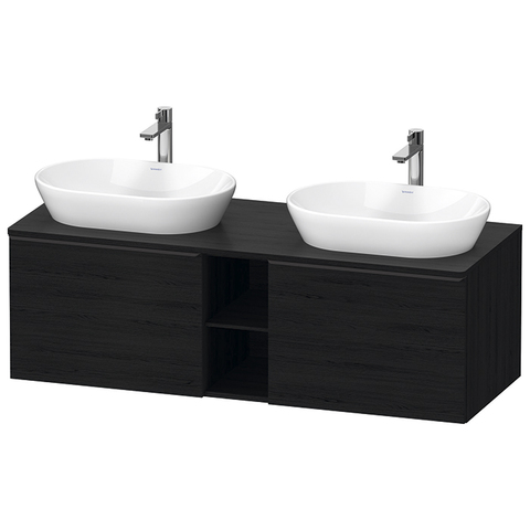 Duravit D-Neo Тумбочка подвесная, 459x1400x550 мм, 2 ящика, цвет: Black Oak DE4950B1616