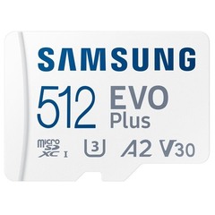 Карта памяти microSDXC 512GB SAMSUNG EVO PLUS Class 10 UHS-I