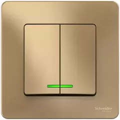 ВЫКЛ.2-кл.С/У, 10А 250B, ТИТАН  BLNVS010504