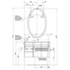 Aquanet 169396 Компл.1 - Раковина-столешница Сопрано 95 правая (169396)