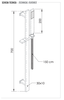 Remer 317R317RR Душевая стойка с ручным душем и шлангом Remer 317R317RR