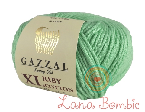 Пряжа Gazzal Baby Cotton XL 3425 мята