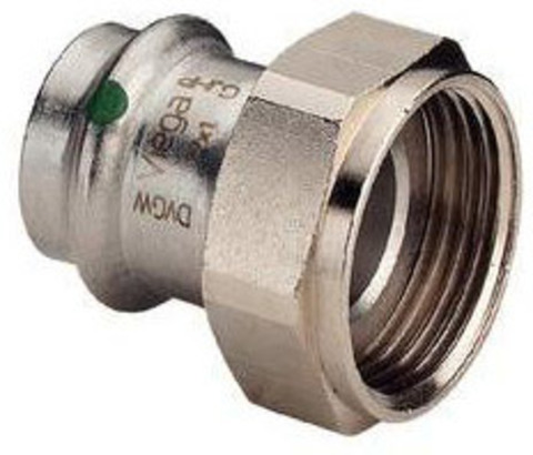 Переходник с накидной гайкой Viega Sanpress Inox с SC-Contur (2363) 18x1/2