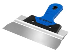 ЗУБР 200 мм, усиленная алюминиевая направляющая, двухкомпонентная ручка, нержавеющий, фасадный шпатель, Профессионал (10049-20)