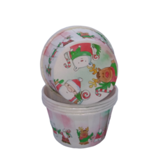 Капсула для капкейка усиленная новогодняя мишка/Санта/олень