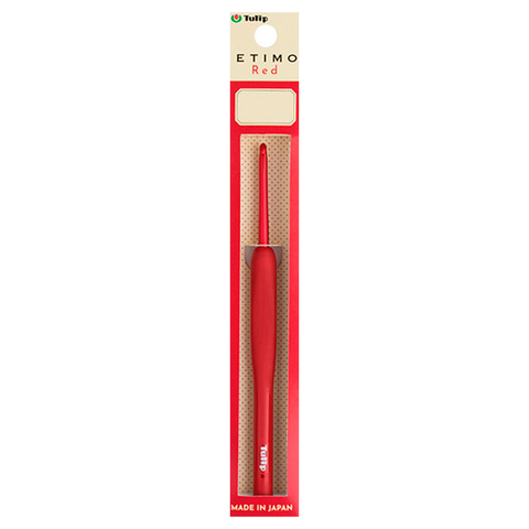 Tulip Крючок для вязания с ручкой "ETIMO Red" 4,5мм,
алюминий/пластик, красный