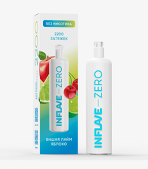 Одноразовая электронная сигарета Inflave Zero - Вишня Лайм Яблоко (2200 затяжек)