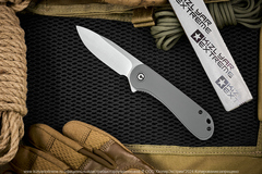 Нож Civivi Elementum C907B сталь D2 Satin Finished рукоять Gray G10