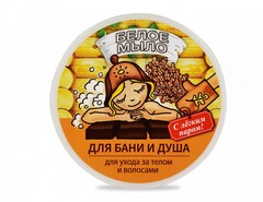 Floresan МЫЛО ДЛЯ БАНИ И ДУША Натуральное таежное БЕЛОЕ для ухода за телом и волосами  450г