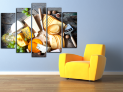 Модульная картина " Дегустация сыра "