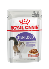 Royal Canin Sterilised пауч для стерилизованных кошек кусочки в соусе (мясо) 85 г
