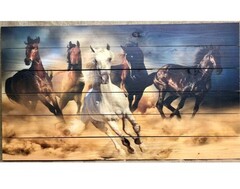 Картина для бани  Кони МАССИВ 60×40 см 4066710