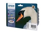 Комплект картриджей 6 цветов C13T08174A10 для Epson Stylus Photo 1410, R270, R290, R295, R390, RX590, RX610, RX615, RX690, T50, T59, TX650, TX659, TX700W, TX710W, TX800FW (комплект, 6x11 мл.) MultiPack (C13T11174A10)