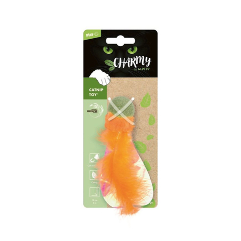 Игрушка для кошек с кошачьей мятой CHARMY светлячок, цвет оранжевый
