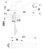 Смеситель для кухни с поворотным изливом LEMARK PLUS ADVANCE LM1204C