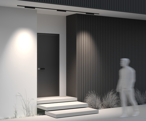 Уличный магнитный трековый светильник Maytoni EXILITY IP Points O-TR02-2-S-18WB4K