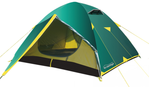 Картинка палатка туристическая Tramp Nishe 3 (V2) зеленый - 1